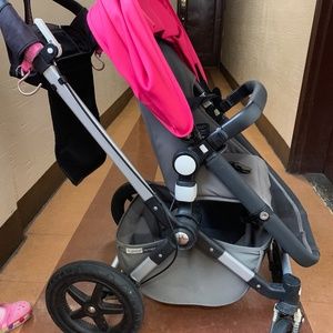 Bugaboo Cameleon 3 Stroller Hot Pink Canopy & Bass